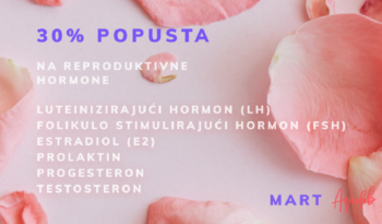 30% popusta na reproduktivne hormone